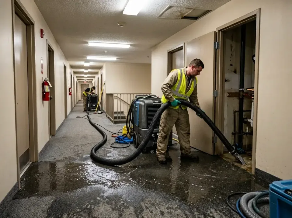 multi-unit-apartment-hallway-f-005 — frequently asked questions, Emergency Burst Pipe Water Extraction & Removal in Newtown…